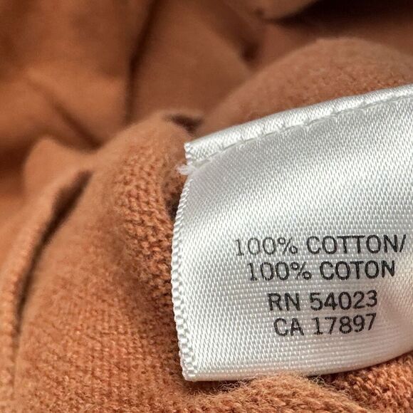 Banana Republic Sweater Mens XXL 2XL Orange Shawl Button Collar Preppy Pullover - Picture 2 of 15